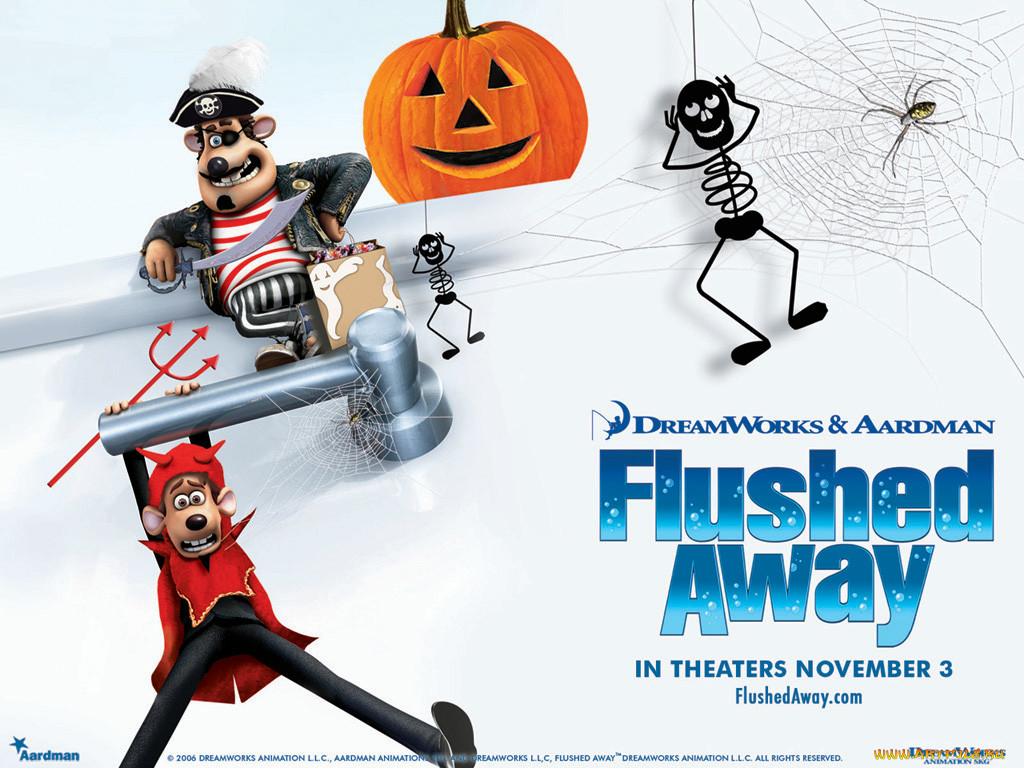 , flushed, away